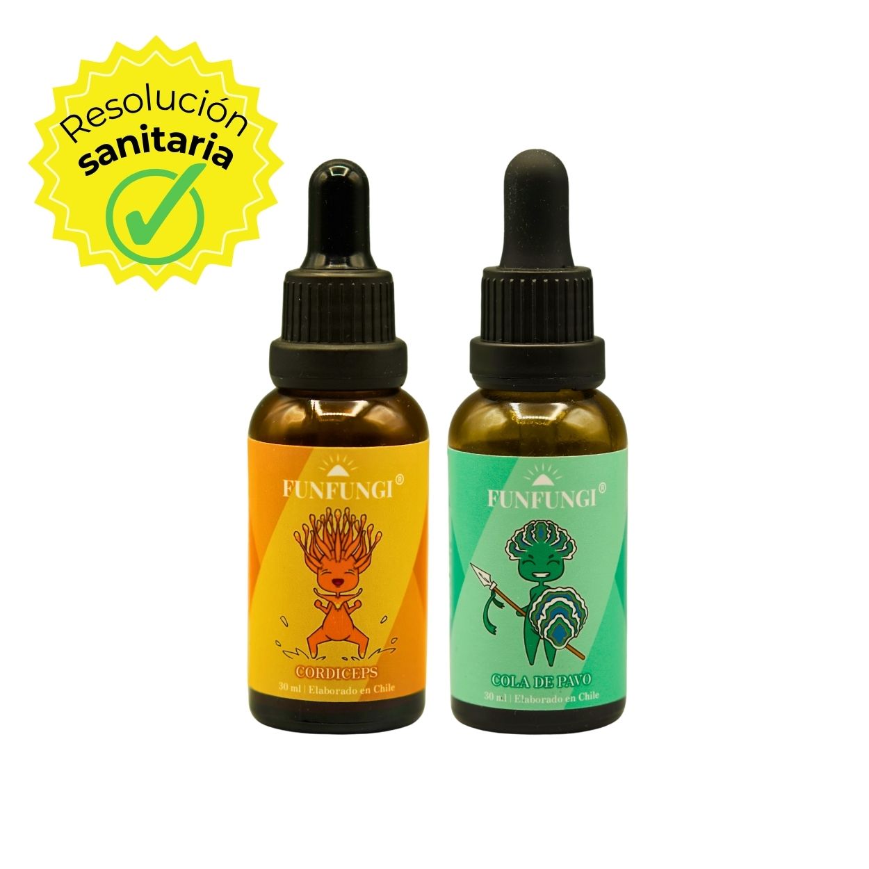 Cordyceps y Cola de pavo: Mejora tu rendimiento físico - Extracto 30ml c/u