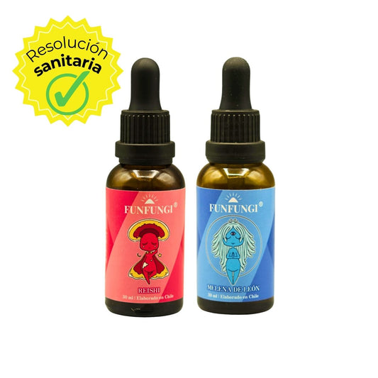 Melena de León y Reishi: Anti Estrés y relajación - Extracto 30ml c/u