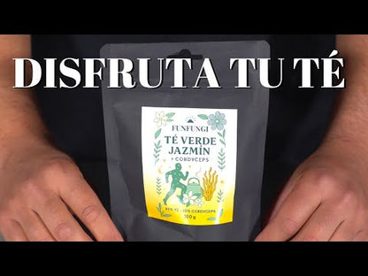 Té Verde con Jazmín y Cordyceps – Energía Natural y Antioxidantes - 100gr